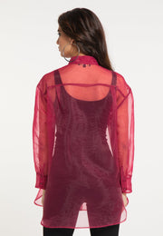 faina Damen Organza Bluse