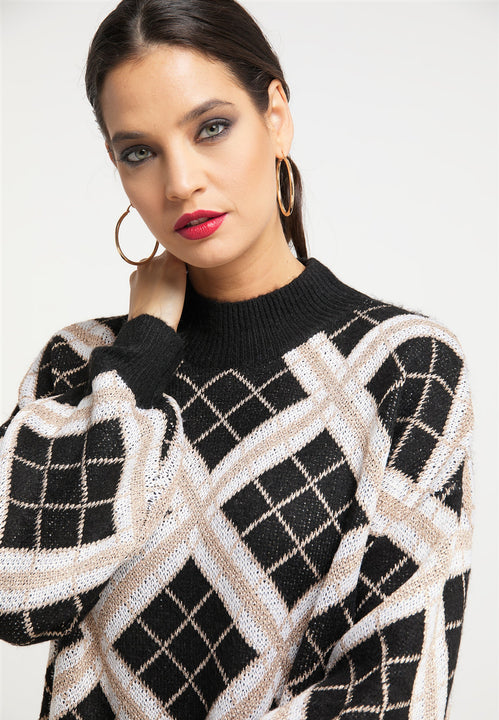 faina Damski Sweter Dzianinowy