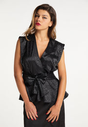 faina Damska bluzka w print lwa