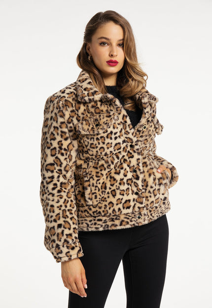 faina Women's Leopard Jacket