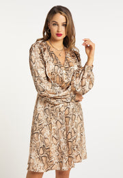 faina Women's Dress With Snake Print