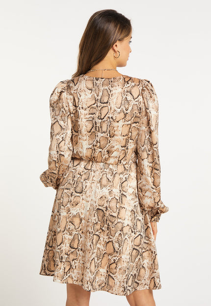 faina Damen Kleid mit Schlangenprint