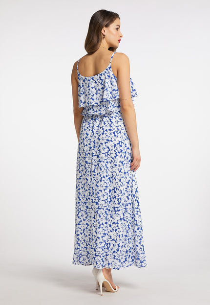 faina Damen Floral Print Maxi Kleid