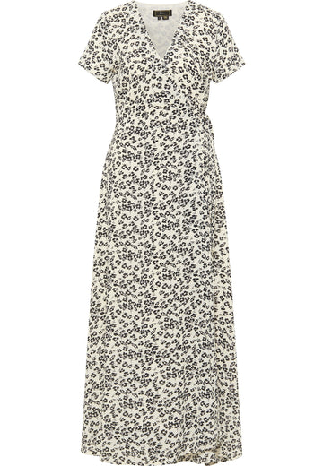 faina Damen Wickel Kleid