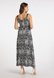 faina Women's Zebra Print Maxi Dress