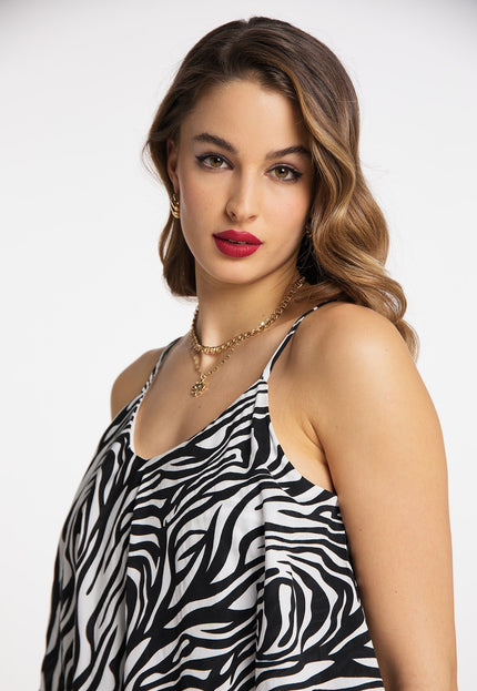 faina Women's Zebra Print Maxi Dress