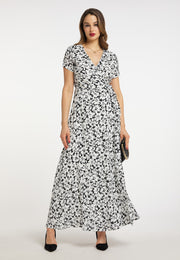 faina Damen Wickel Kleid