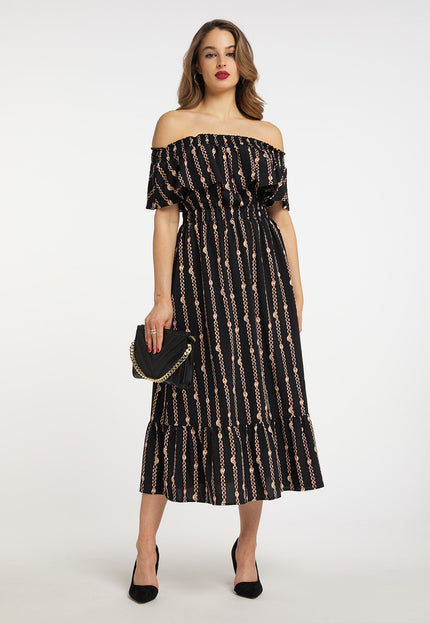 faina Women's Maxi Dress With All-Over Print