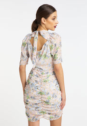 faina Damen Drapiertes Kleid