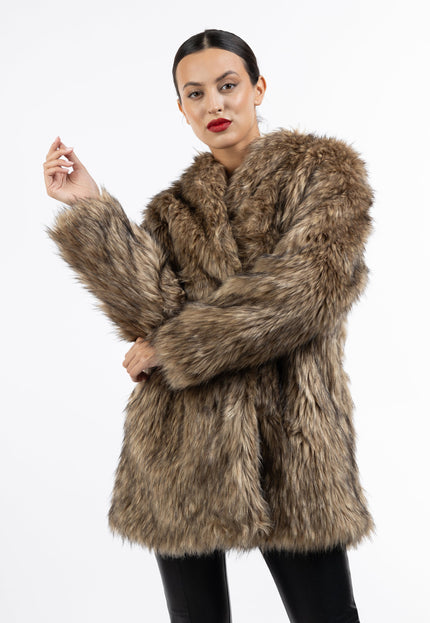 faina Women's Faux Fur Coat