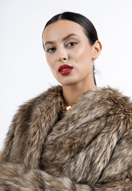 faina Women's Faux Fur Coat