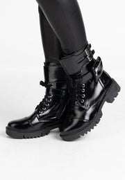 faina Damen Stiefeletten mit Schnallen
