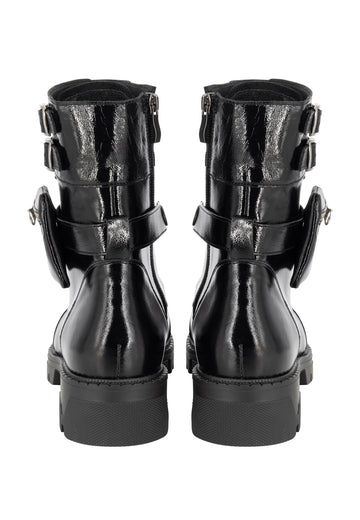 faina Damen Stiefeletten mit Schnallen