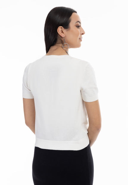 faina Women's Short Sleeve Sweater