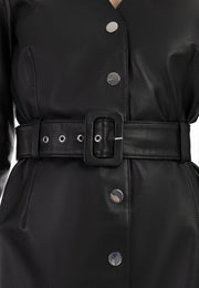 faina Women's Leather Dress