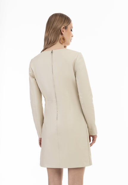 faina Damen Leder Kleid