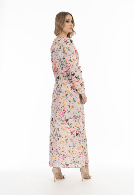 faina Damen Floral Print Maxi Kleid