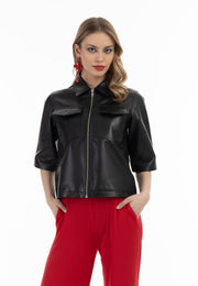 faina Damen Lederhemd