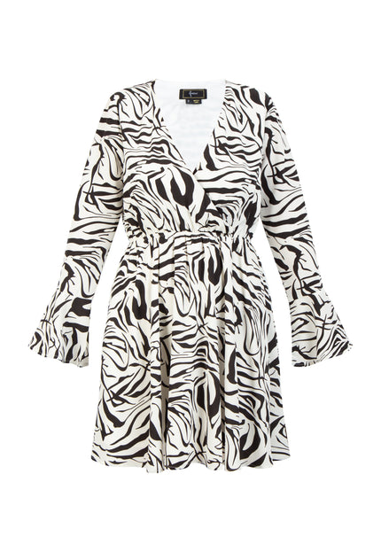 faina Damen Kleid - Zebra-Print