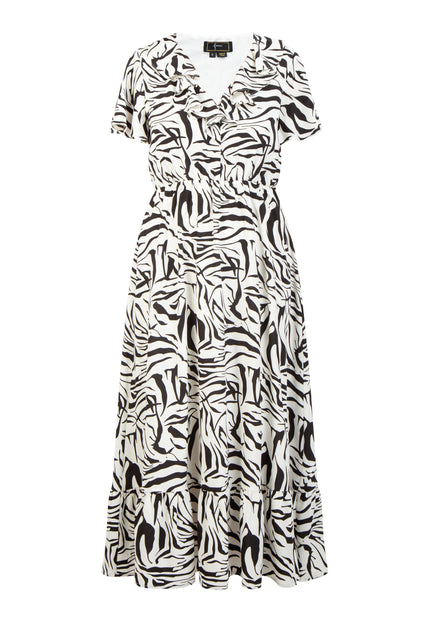 faina Damen Kleid - Zebra-Print