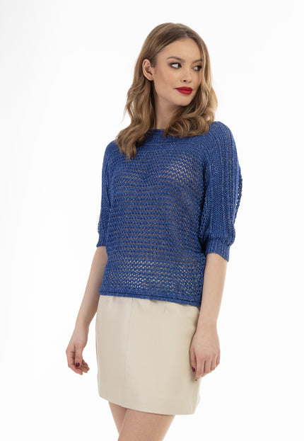 faina Women's Wide-Meshed Knitted Sweater