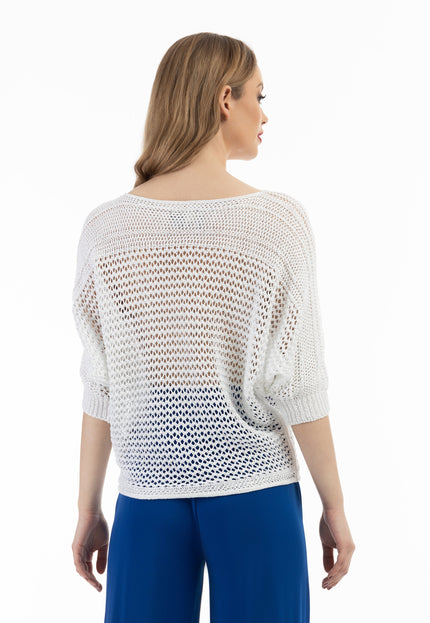 faina Women's Wide-Meshed Knitted Sweater