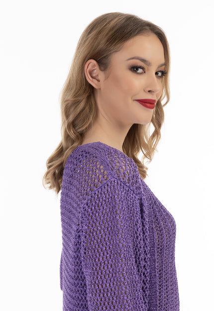 faina Damen-Cardigan mit fancy Garn