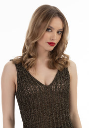 faina Women's Knitted Top With Fancy Yarn