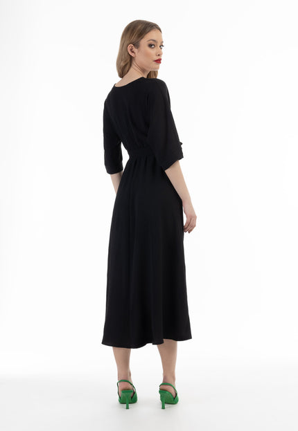 faina Damen Midi Kleid