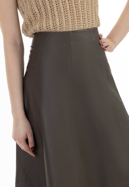 faina Women's Leather Skirt