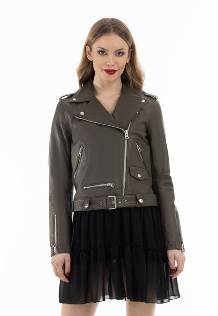 faina Damen Lederjacke