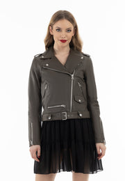 faina Damen Lederjacke