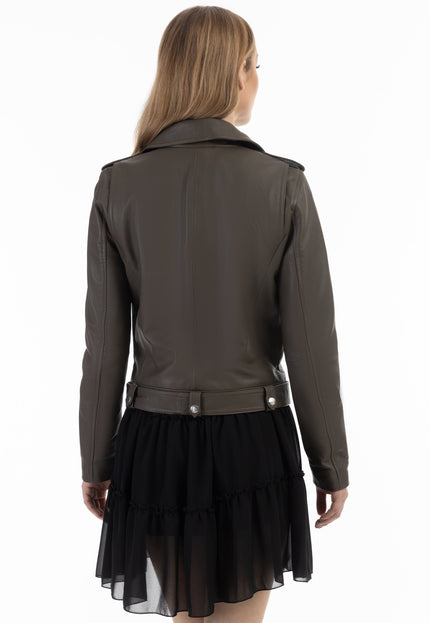 faina Damen Lederjacke