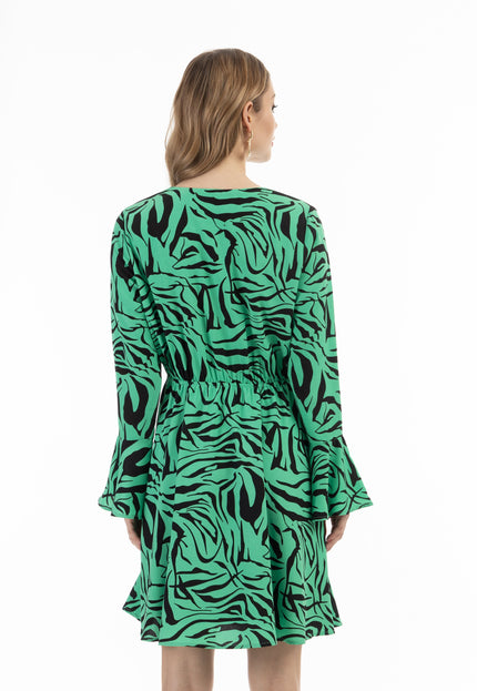 faina Damen Kleid - Zebra-Print