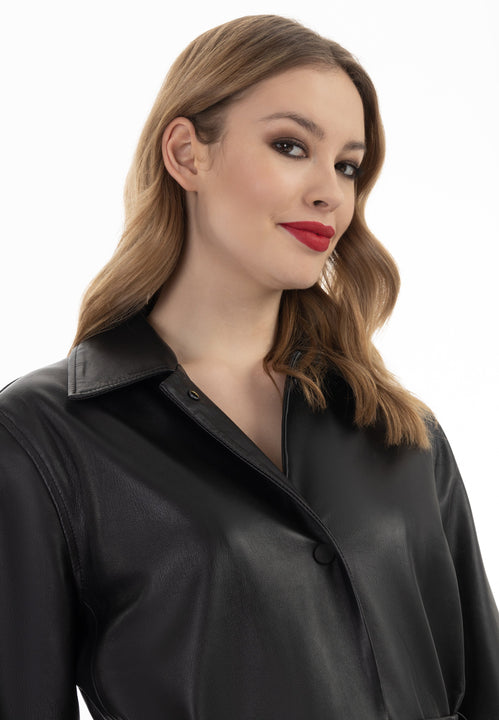 faina Damen Lederjacke