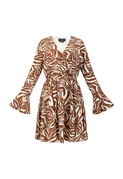 faina Damen Kleid - Zebra-Print