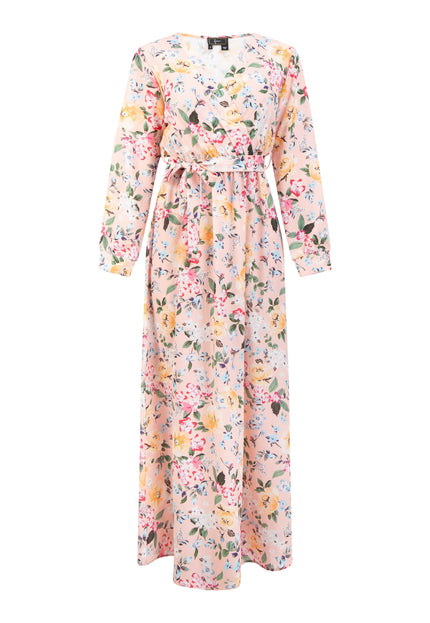 faina Damen Floral Print Maxi Kleid