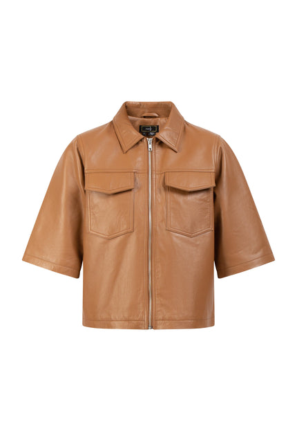 faina Women's Leather Shirt