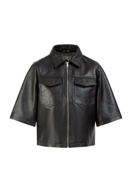 faina Women's Leather Shirt