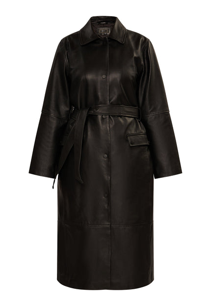 faina Women's Leather Coat