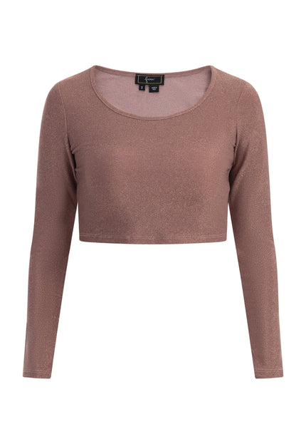 faina Damen Cropped Jersey Top