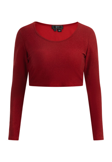 faina Damen Cropped Jersey Top