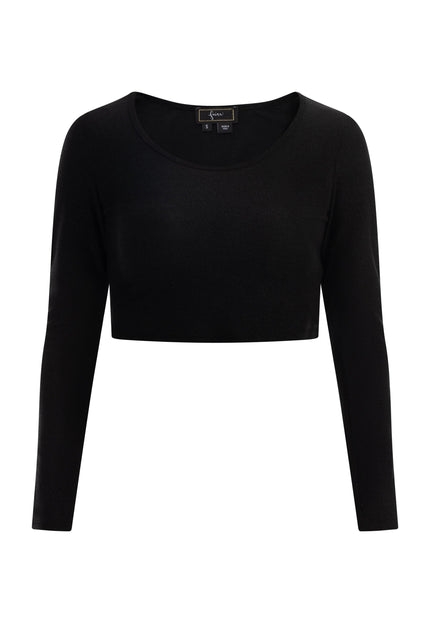 faina Damen Cropped Jersey Top