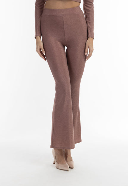 faina Women's Jersey Trousers With Shiny Yarn