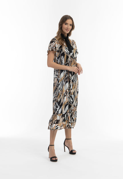 faina Women's Midi Dress With All Over Print