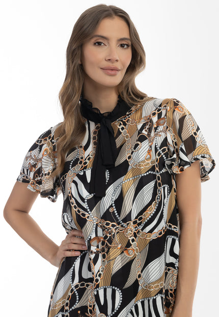 faina Women's Midi Dress With All Over Print