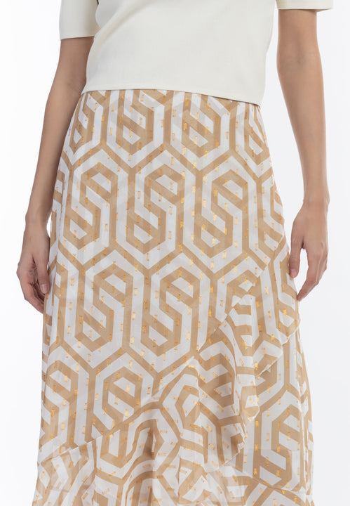 faina Damen Midi-Rock