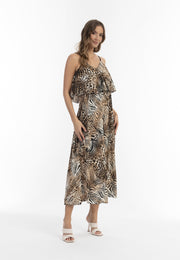 faina Women's Animal Print Maxi Dress