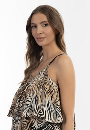 faina Women's Animal Print Maxi Dress