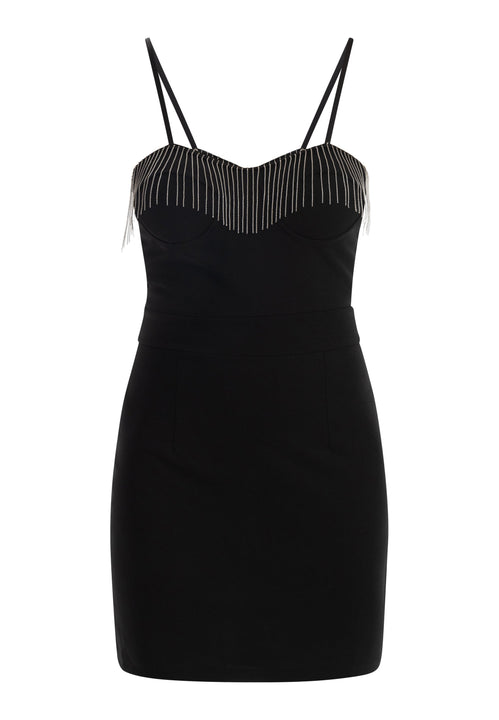 faina Women's Mini Dress With Pearl Necklaces